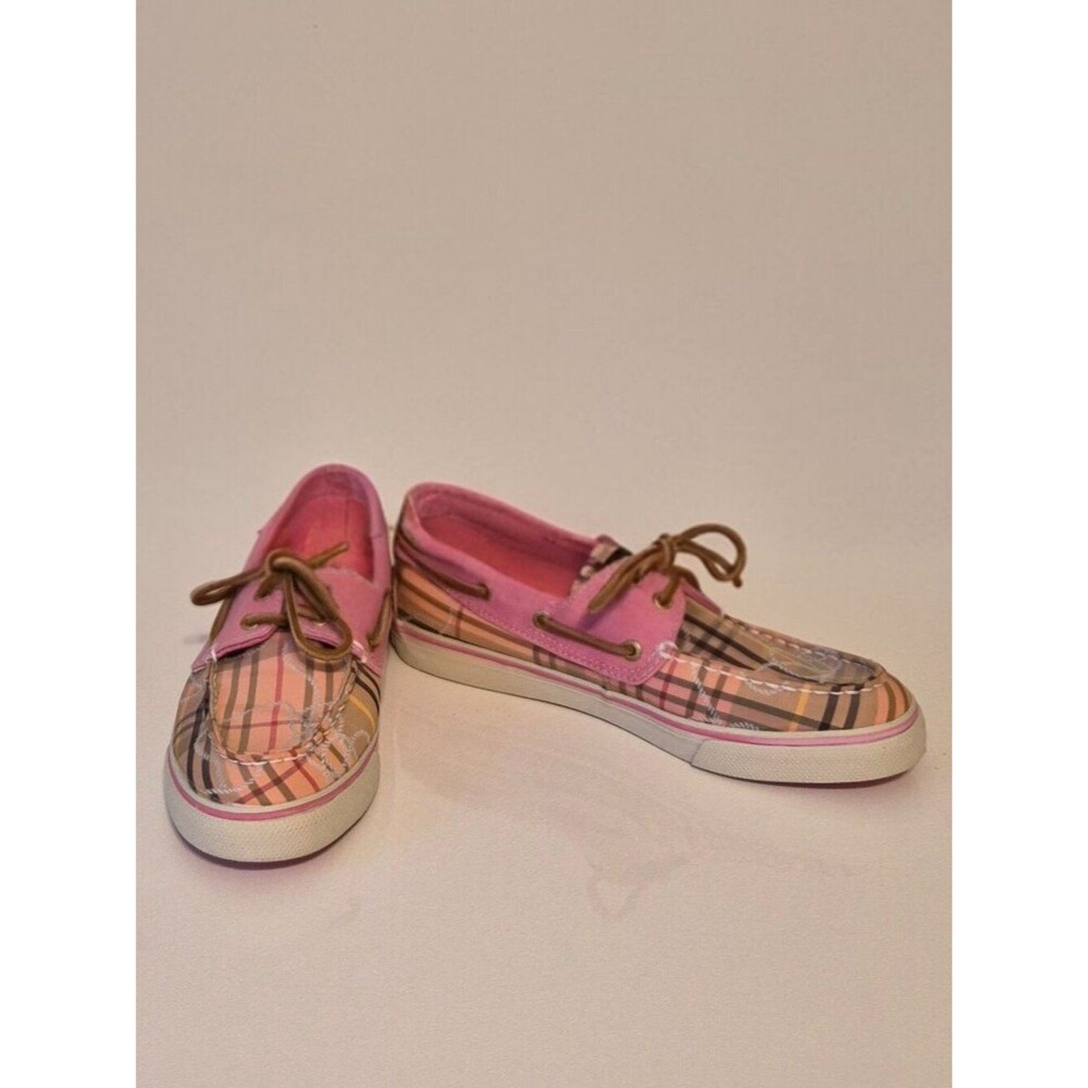 Sperry Women’s Top Sider Boat Shoes Pink Plaid Size 7 (NWOT)